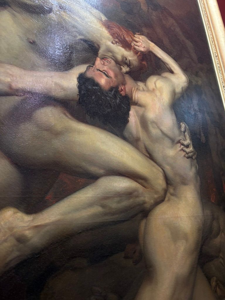 一个巨型油画的细节